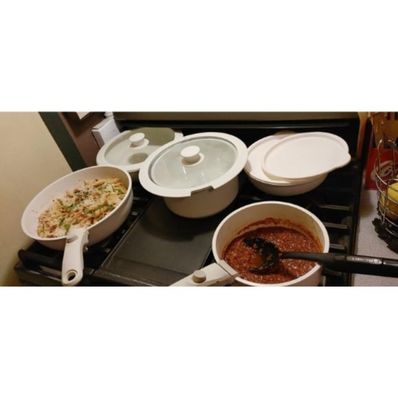 11pcs Nonstick Cookware Sets Detachable Handle - Picture 2 of 10